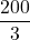 \dfrac{200}{3}