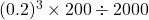 (0.2)^3\times 200\div 2000