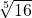 \sqrt[5]{16}